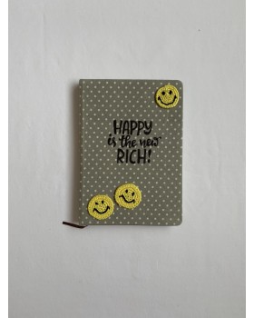 Diary with Crochet Embellished Smileys